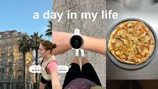 what I eat in a day, 26km run & time with friends | marathon training ep. 3