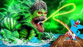 Roblox Oggy Caught A Big Giant Hulk Fish With Jack In Go Fishing