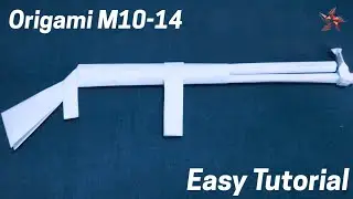 Origami M10-14 Paper Gun Replica &mdash; Realistic Paper Gun Model Tutorial | #NinjaOrigami #diy #papergun