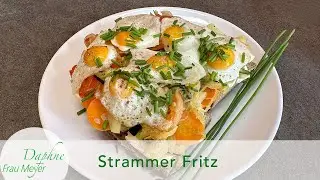 Strammer Max mit gebratenem Gemüse und Käse #belegtesbrot #vegetarisch #strammer Max #karfreitag