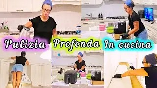 VLOG CON PULIZIA PROFONDA IN CUCINA/CONSIGLI DI PULIZIE/NOTTATA DI LOTTA🤣😱
