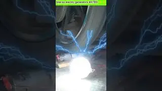 ⚡electricity generator using bike #shorts #dc #freeenergy #RKG