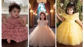 Beautiful Party Wear Frocks for Kids | Trendy Girls Dress Ideas 🌸  #trending #baby #fashion #shorts 