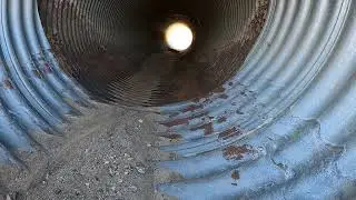 Exploring a new area and squeezing through a tight spot