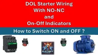 ON OFF Indicators Wiring in DOL Starter #Start #Stop #electrical #electrician #electricalindia