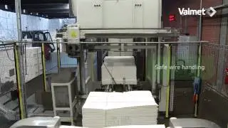 RoboStackcoiler&trade; DDUA, Automatic destacking to single bales after bale unit dewiring