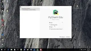 Creating New Project and File in PyCharm Edu