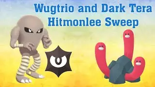 Pokemon Showdown Ep#86 || (Wugtrio and Dark Tera Hitmonlee Sweep) *Gen 9 Doubles*