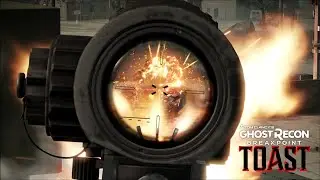 How to kill a behemoth from a rooftop - Ghost Recon Breakpoint gameplay and behemoth kill