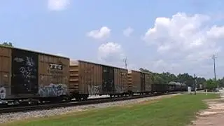 CSX 7741 Leads CSX Q457-31 at Folkston, GA