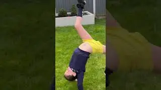 Handstand into a front walkover 👏 👏 #shorts #gymnastics #cheerleader