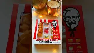 KFC Gummy Fried Chicken #candy #tastetest 🍗 #foodreview #foodie #food #foodlover #foodies