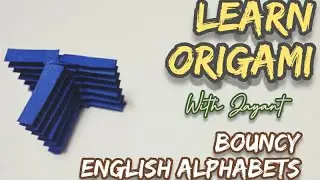 Origami Alphabets || Bouncy English Alphabets || letter T ||~ Origami easy