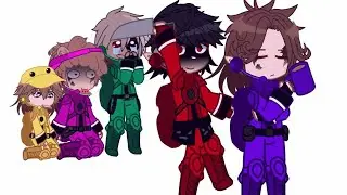 | Дружная семья | Rodamrix Alternative | Gacha Club | ft:Red,Forgreen/Olive,Purple, Pink,miniYellow 