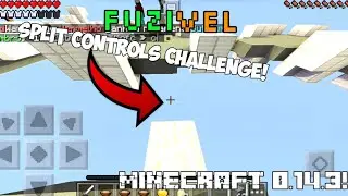 SPLIT CONTROLS CHALLENGE IN MINECRAFT PE 0.14.3!!! #Fuzivel #craftsman #minecraft