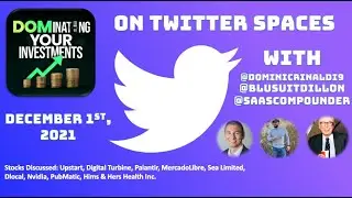 $PLTR $MELI $UPST $SE $NVDA  $PUBM $DLO and $HIMS Stock Talk on Twitter Spaces