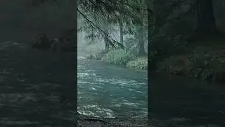 Arroyo limpio que fluye. Sonido suave para meditar o dormir