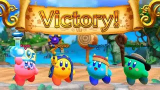 Super Kirby Clash IGNITE EDGE Boss Fight Gameplay (Online Multiplayer Quest Party Mode)