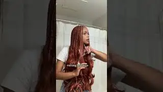 do ginger & blonde layered french curl braids with me ୨୧ #gingerhair #frenchcurlbraids #hairstyle