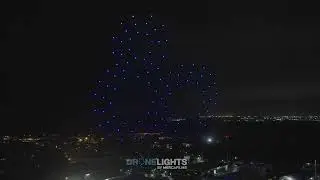 DroneLight Show 100 Drones -OACI/GISS/IDAC (1/5/2024)