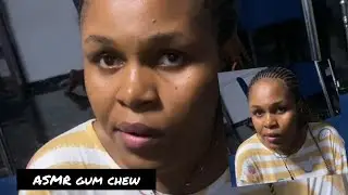 ASMR Bubblegum chewing and soft talk 