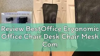 Review BestOffice Ergonomic Office Chair Desk Chair Mesh Computer Chair Armless Back Support Modern