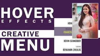 Creative Menu Item Hover Effects || CSS Hover Effects for menu  2019