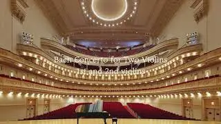 Bach concerto for two Violin [with both violin parts]