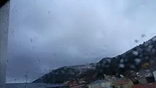 Possible thundersnow in Spain. Tormentas de nieve y granizo con rayos aislados, España 25 Enero 2026
