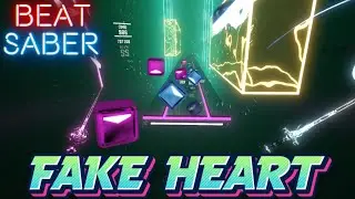 KIRA x Asteroid - FAKE HEART in Beat Saber! | Fun Custom Map! (VR Full Combo)