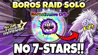 Solo Boros (Alien Boss) Raid (No 7-Stars: Banner Units Only!) All Star Tower Defense Roblox | astd