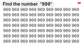 Find the number 999 within 1 minute || Find out in which row and column #puzzle #number_puzzle
