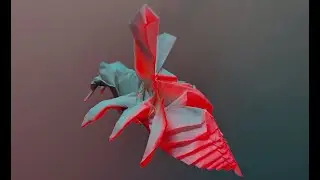 ORIGAMI WASP FAST MOTION / AVISPA EN ORIGAMI C&Aacute;MARA ACELERADA ( NO ADS ) 🐝