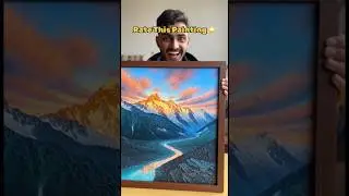 AI Se Painting Unboxing 😱 Result Ne Shock Kar Diya! 🎨 | AI Art Shorts #shorts #artflowai #artflow