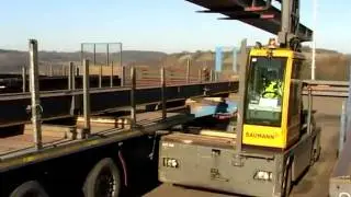 Baumann Cavaion Seitenstapler GX 60 Stahl, Sideloader Steel application, carrello elevatore laterale