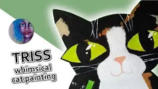 Triss | a Whimsical Cat-painting