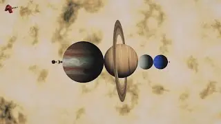 Earth and Moon Distance Visualization