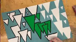 Abstract Painting Based on Climate Change Photography