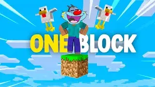 OGGY Playing The ONE BLOCK Challenge In Minecraft