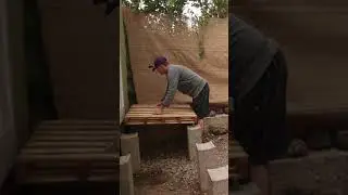 DIY Deck from Wooden Pallet #shorts