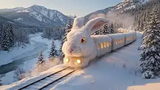 Rabbit Train Adventure 🐰🚆  Full Length Cute Bunny Cartoon  Family Animation
