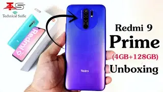 Redmi 9 Prime Space Blue Unboxing (4GB RAM, 128GB Storage) -Full HD+ Display & AI Quad Camera