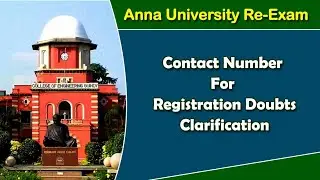 Anna University  Re-Exam Latest Update | Contact No for Re-Exam Registration Doubts | MS Everything