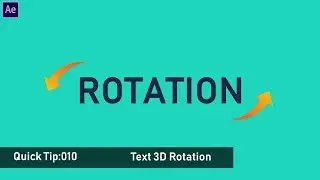 Quik Tips:010 Text 3D Rotation