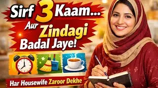 &ldquo;Apni Zindagi Me Ye 3 Kaam Zaroor Karo | Har Ghar Me Sukoon Aur Kamyabi | Housewife Daily Routine 