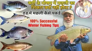 ठंडी के अंदर राहु कटला फिश  क्यों नहीं लगती#fishing #carpbait #fishingbait 