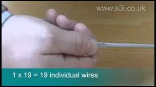 Stainless Steel Wire Rope - 1x19 Construction
