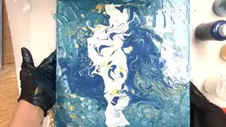 Amazing Acrylic Pour - Ocean Inspired