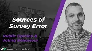 Sources of Survey Error