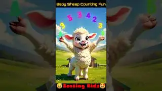 🐑Baby Sheep Counting Fun Song 🔢#Zoozing Kids #shorts
